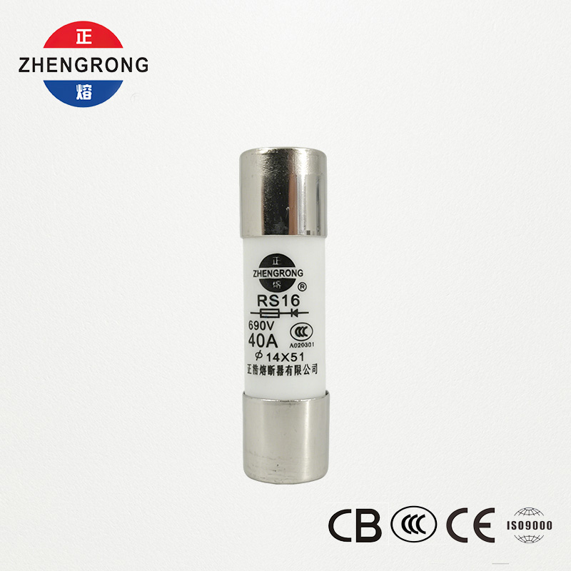 14*51mm 500V 40A RS16 높은 차단 용량 퓨즈