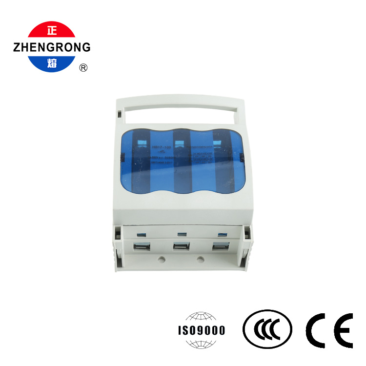 3극 퓨즈 스위치 단로기 100A 690V DIN 레일
