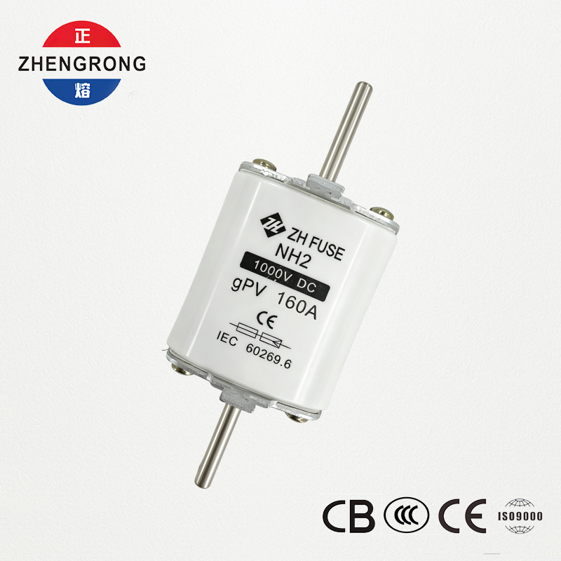 NH2 160A 1000V DC gPV 광전지 퓨즈 링크 - IEC 60269.6 인증