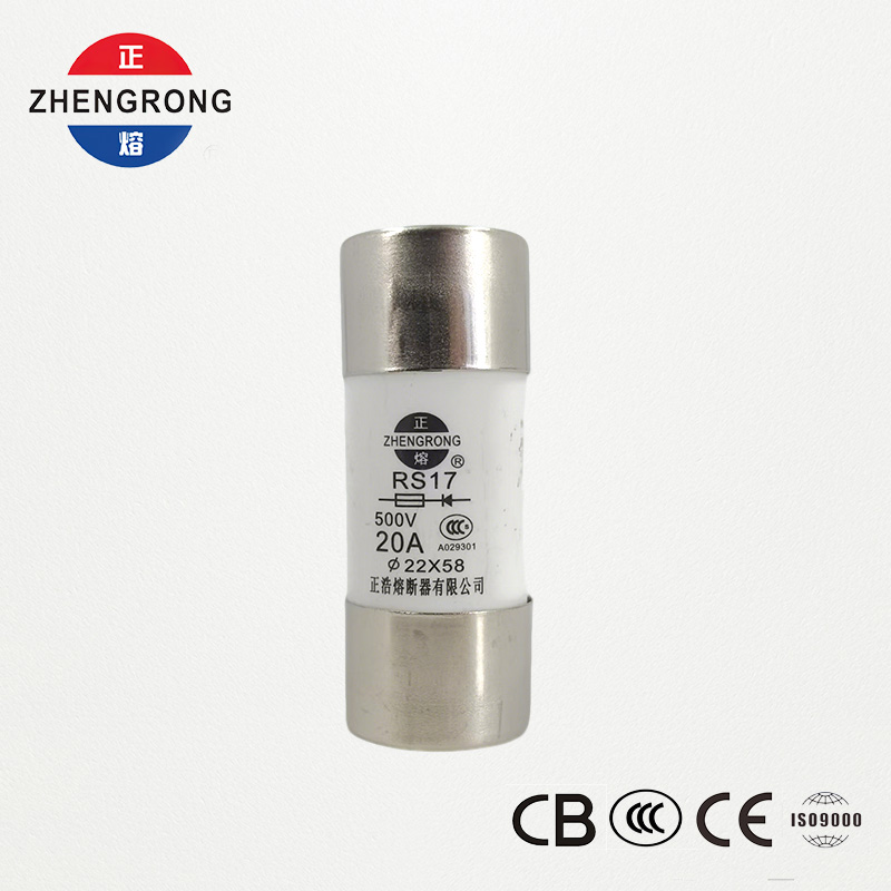 RS17 20A 500V 원통형 고속 작동 퓨즈 | 22*58mm | CCC 인증