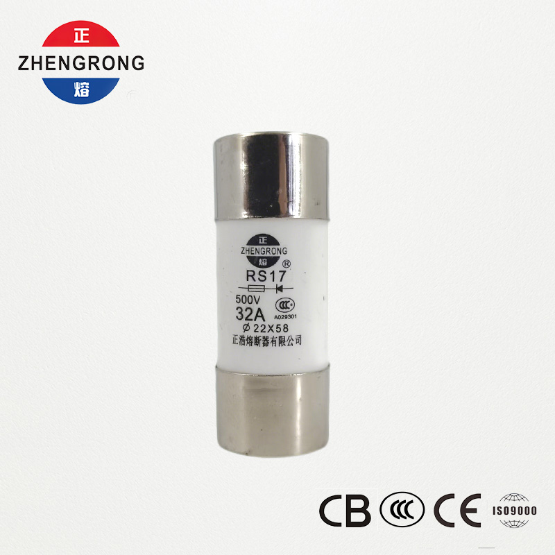 RS17 32A 500V 원통형 고속 작동 퓨즈 | 22*58mm | CCC 인증