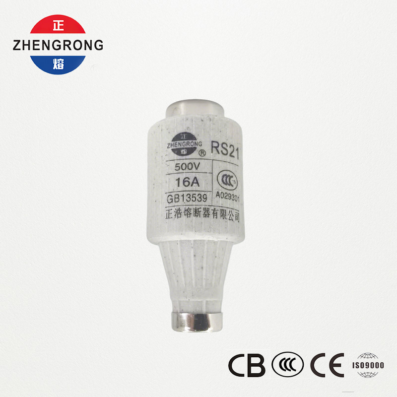 RS21 16A 500V 고속 작동 나사형 퓨즈