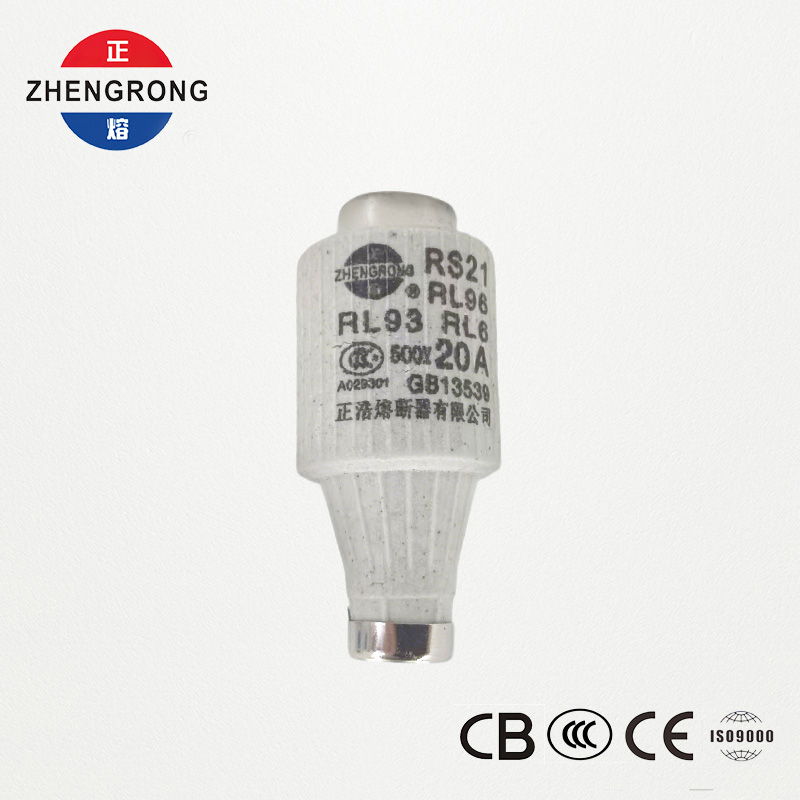 RS21 20A 500V 고속 작동 나사형 퓨즈