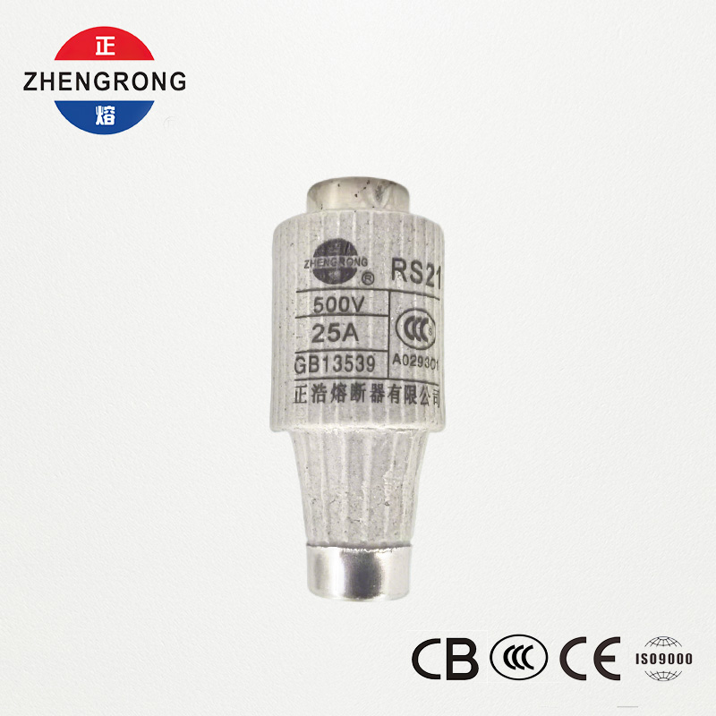 RS21 25A 500V 고속 작동 나사형 퓨즈