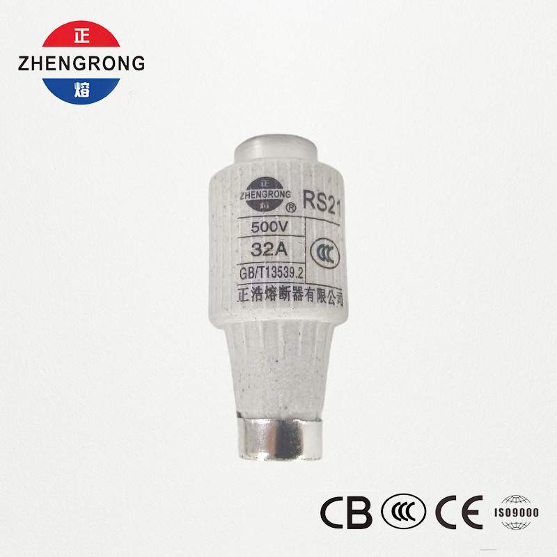 RS21 32A 500V 고속 작동 나사형 퓨즈